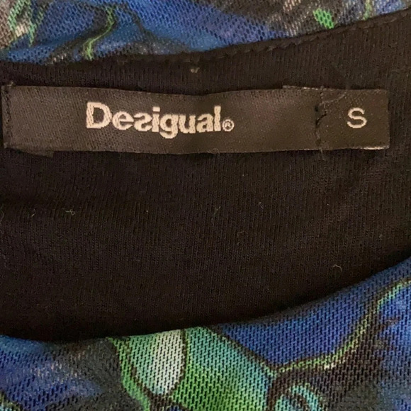 Desigual Locomotion Layered Dress in Blues - Small - Picture 5 of 10